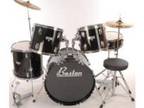 Black Boston seven piece drum kit. A black Boston seven....
