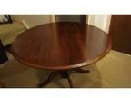 Victorian Dinning Table and Chairs. Round mahogany....